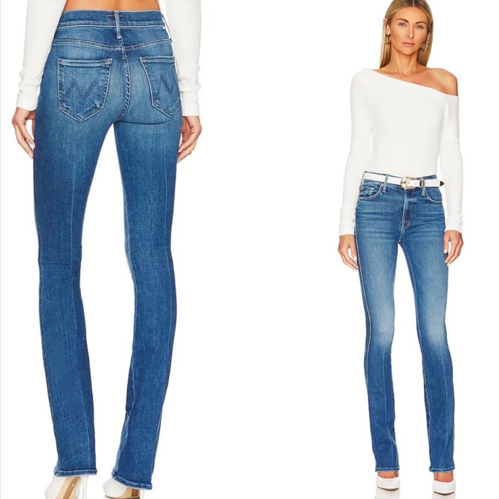 MOTHER Women Jeans Skinny in Medium Blue Wash